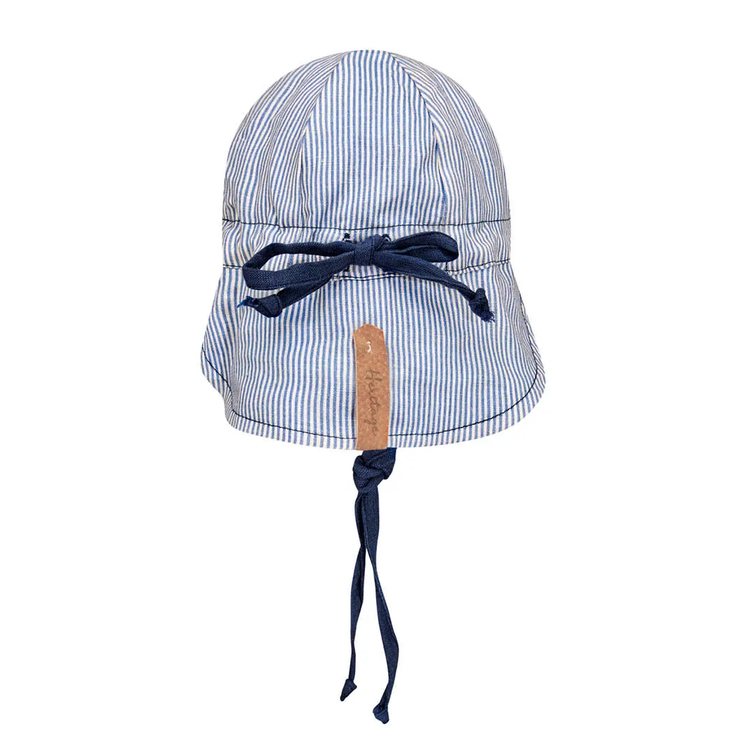 BEDHEAD LOUNGER REVERSIBLE FLAP SUNHAT - CHARLIE/INDIGO