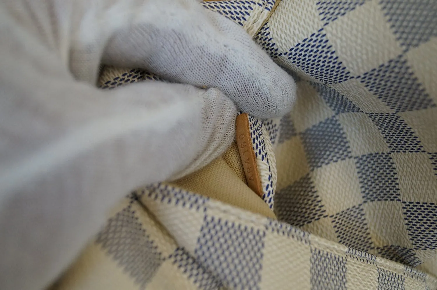 LOUIS VUITTON Damier Azur Canvas Totally PM Shoulder Bag